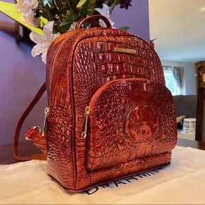 🌶 🌶 HOT COLOR! NWT Brahmin Chili Mini Dartmouth Backpack Bag